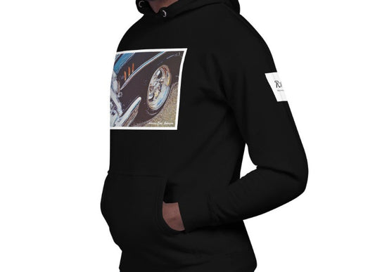 "Black '57" by Adrian Premium Long Sleeve Hoodie [2 Colors]